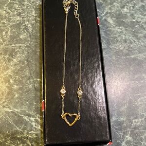 Gold Heart Ankle Bracelet